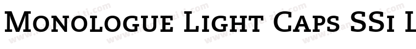 Monologue Light Caps SSi Light Small Caps字体转换